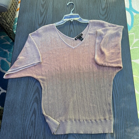 INC International Concepts Sparkly Metallic Top - Picture 2 of 7